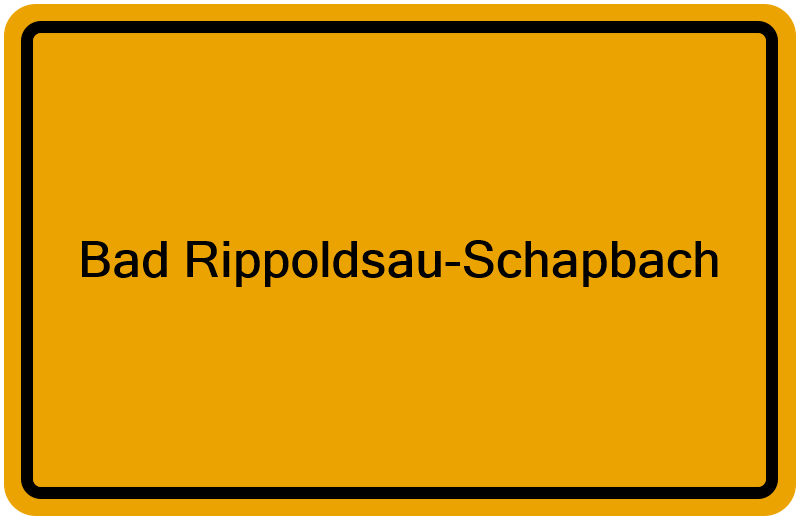 Handelsregister Bad Rippoldsau-Schapbach